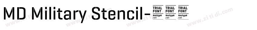 MD Military Stencil字体转换 MD Military Stencil字体转换